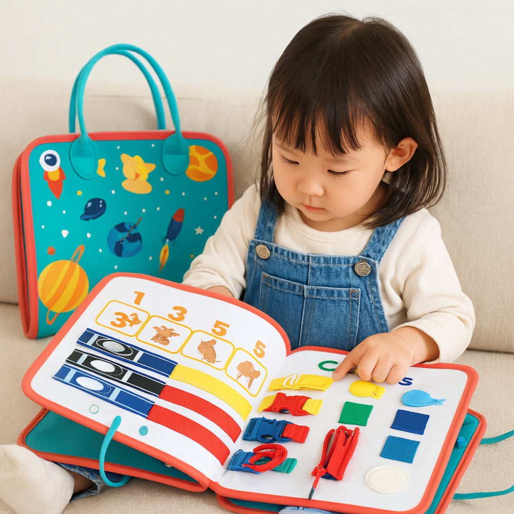 モンテッソーリ感覚活動ボード トラベルケース 幼児用