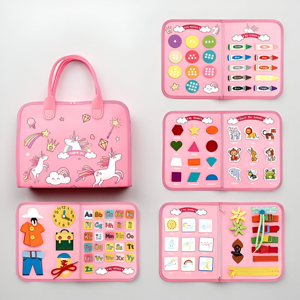 モンテッソーリ感覚活動ボード トラベルケース 幼児用