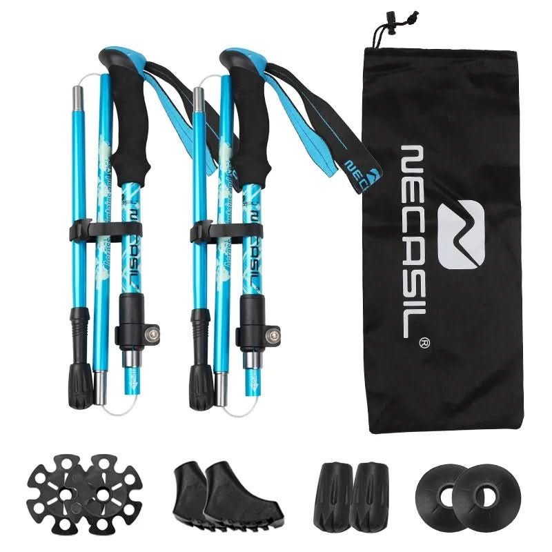 TrailPeak Foldable Trekking Poles for Hiking and Outdoor Adventures