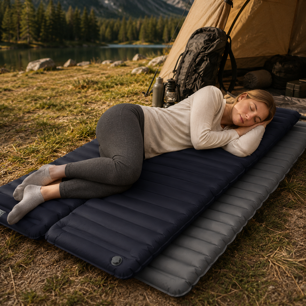 Travel Inflatable Sleeping Pad for Camping and Outdoor Use