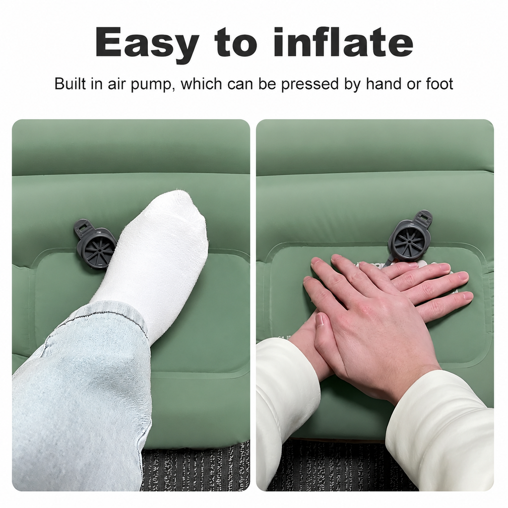 Travel Inflatable Sleeping Pad for Camping and Outdoor Use