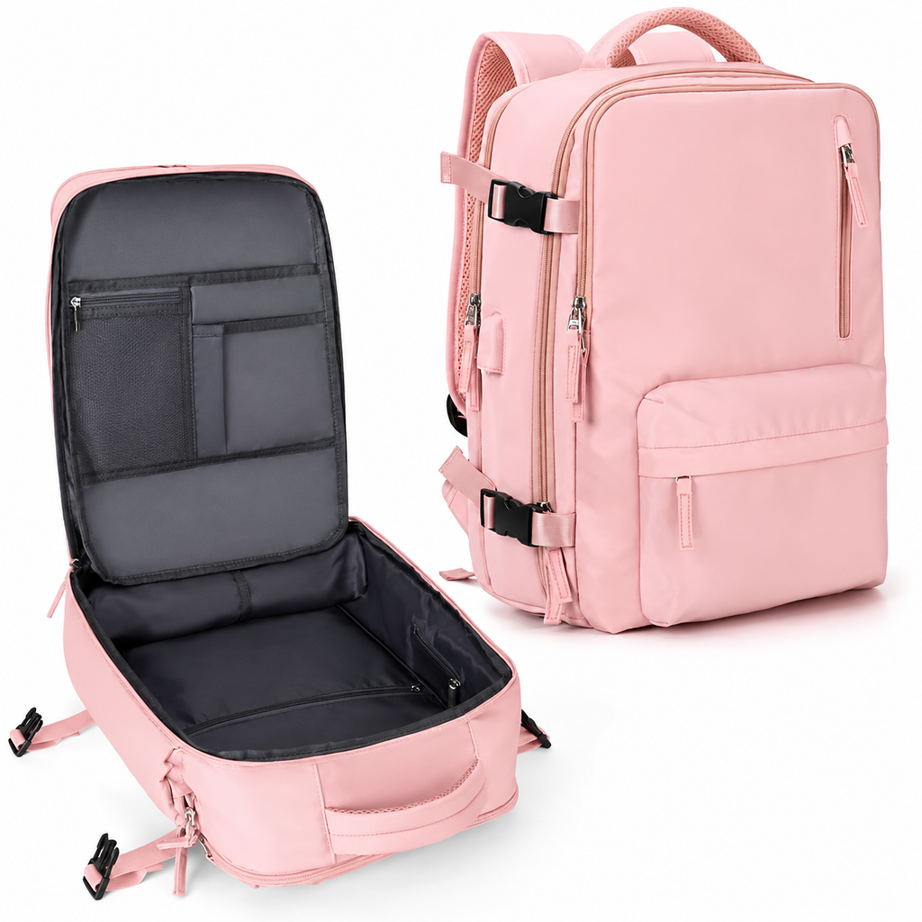 Carry On Travel Backpack With Laptop Compartment And Shoe Pocket