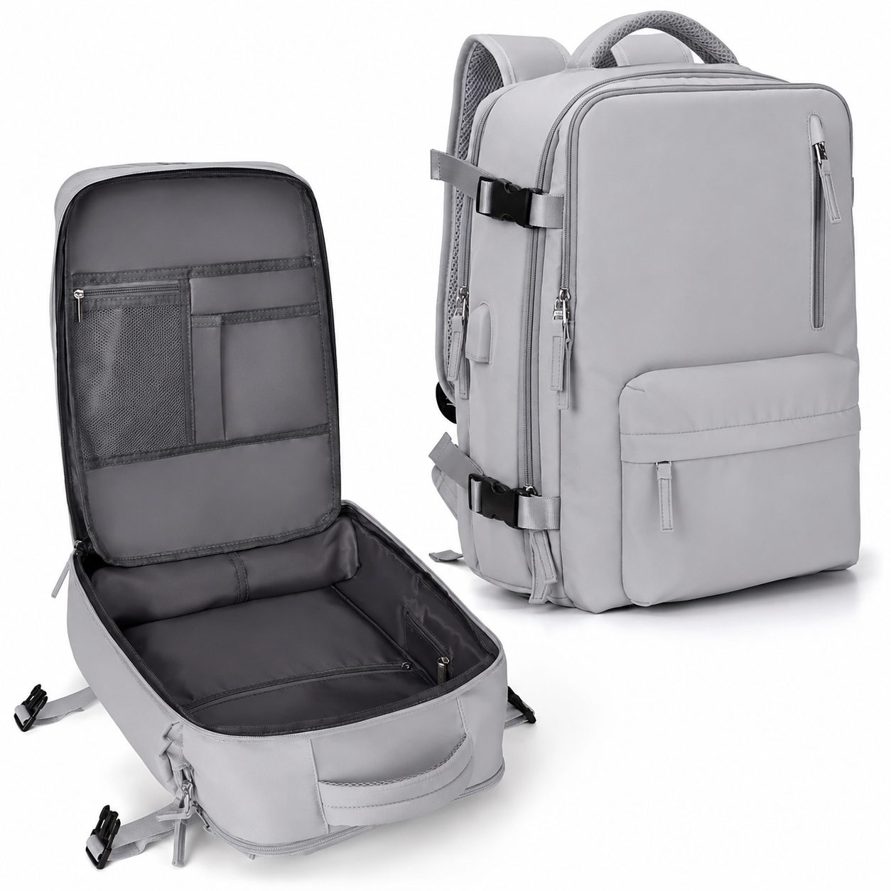 Carry On Travel Backpack With Laptop Compartment And Shoe Pocket