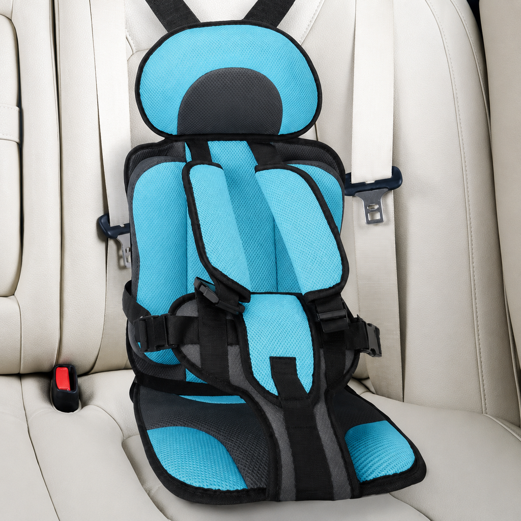 Portable Car Seat With 5-Point Harness For Travel And Comfort