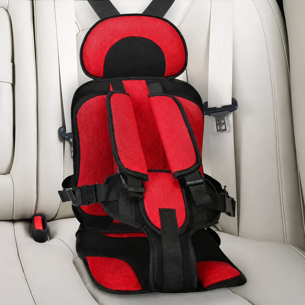 Portable Car Seat With 5-Point Harness For Travel And Comfort