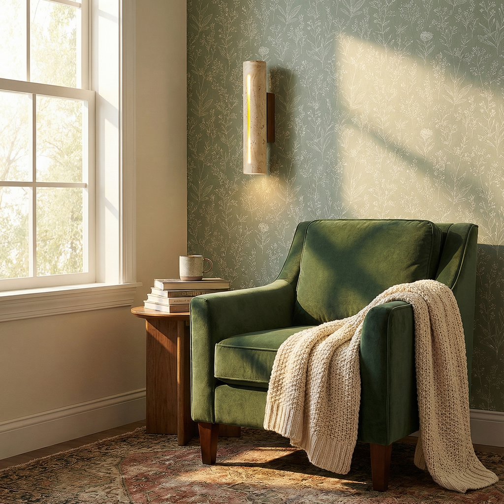 TerraLume Elegantti luonnollinen seinävalaisin tunnelmavalaistukseen