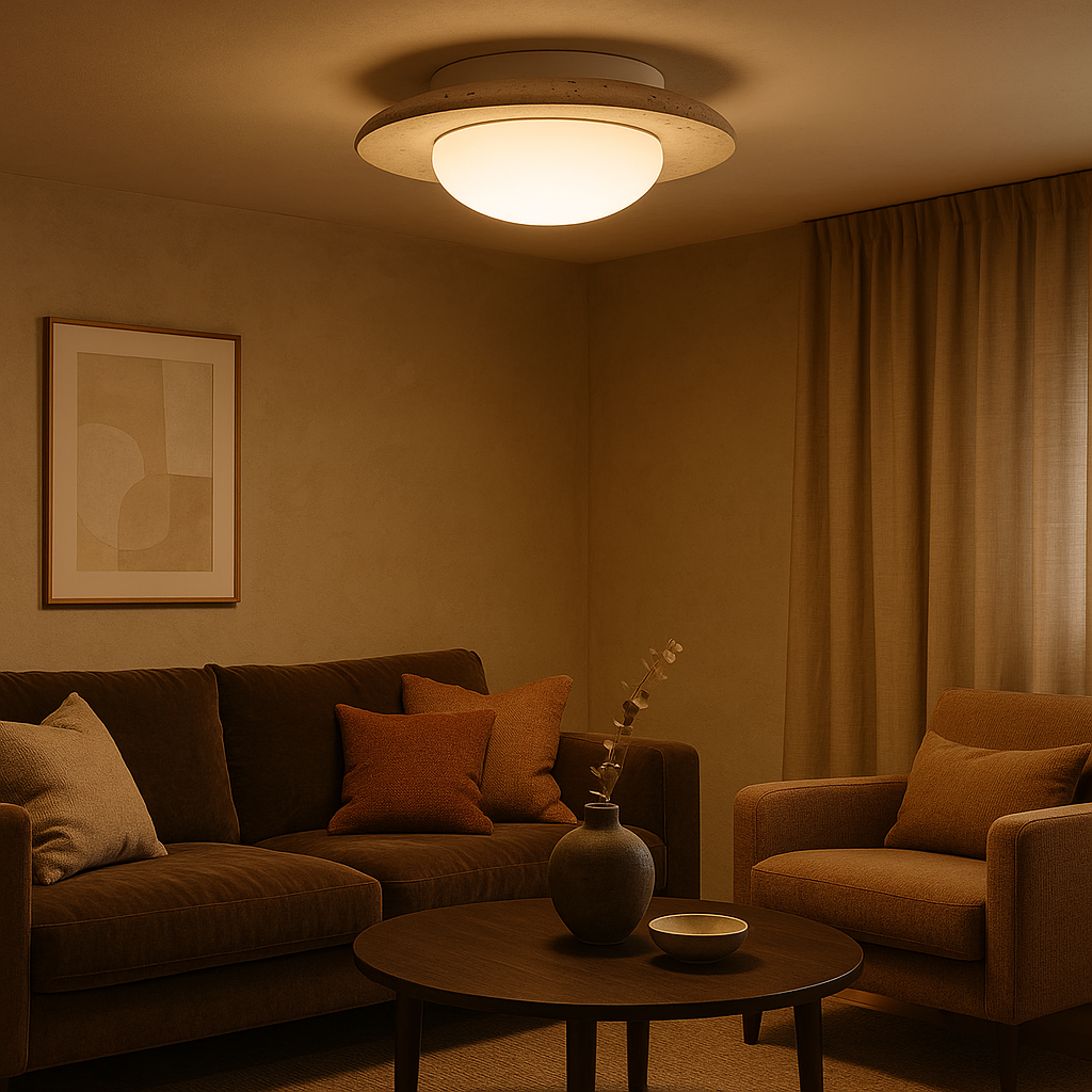 TerraLume Serene Compact Japandi Opbouwplafondlamp