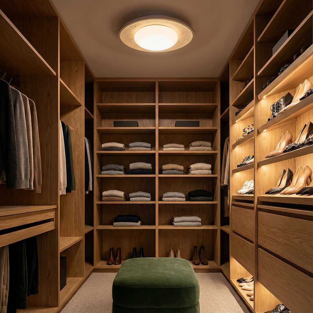 TerraLume Serene Compact Japandi Opbouwplafondlamp