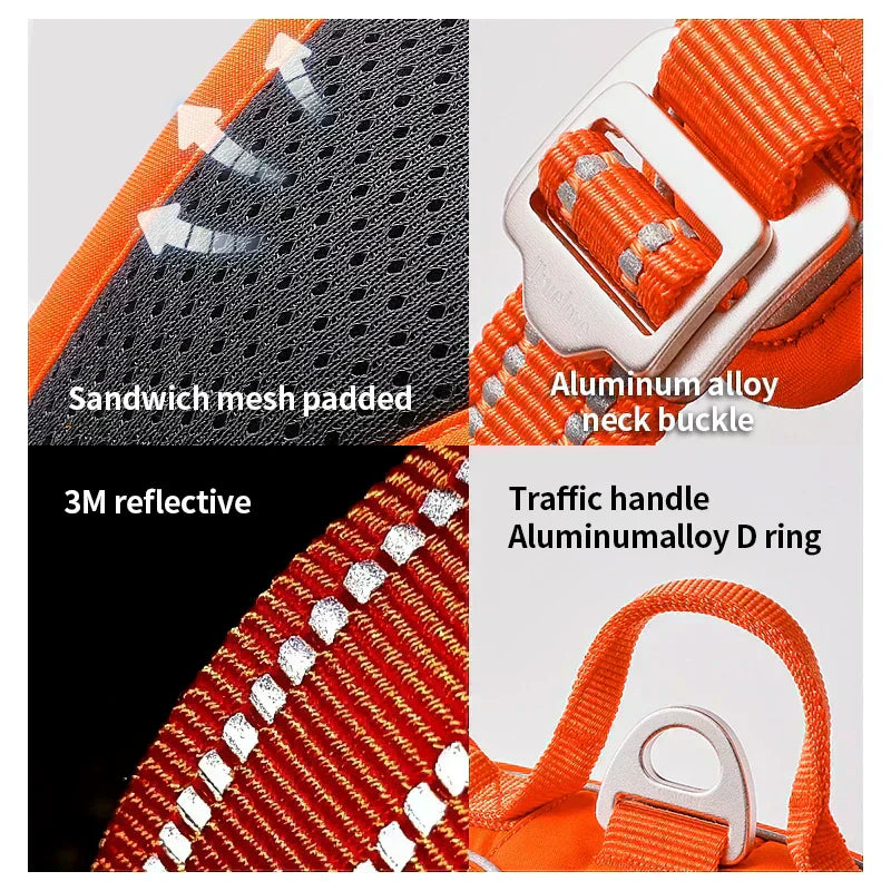 BrightPath No-Pull Harness With Reflective Nylon For Daily Walks