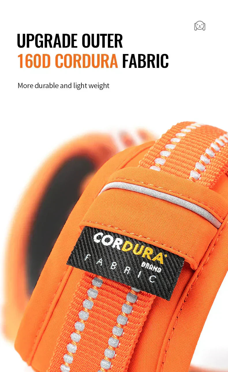 BrightPath No-Pull Harness With Reflective Nylon For Daily Walks
