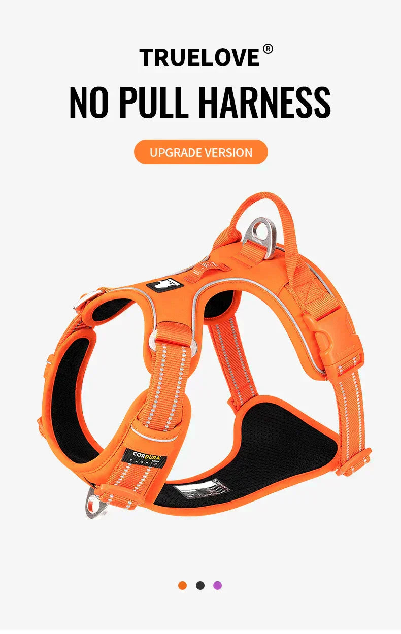BrightPath No-Pull Harness With Reflective Nylon For Daily Walks