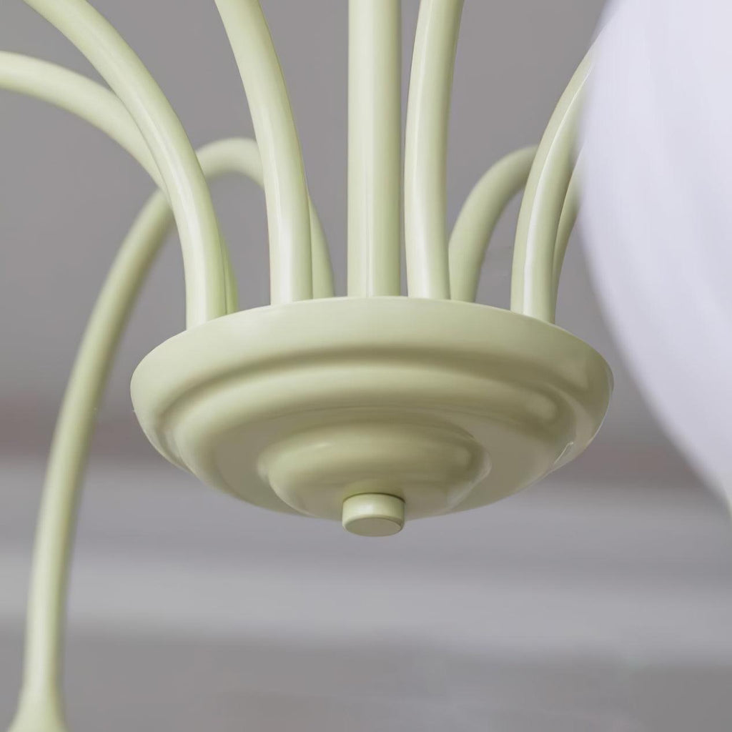 Aurelo Tulipán ihlette matcha csillár nyugodt árnyalatokban | Snurv
