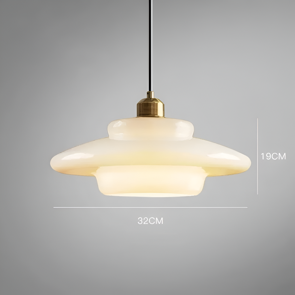 Gold Finish Art Deco Ceiling Lamp With Brass And Glass Vintage Design