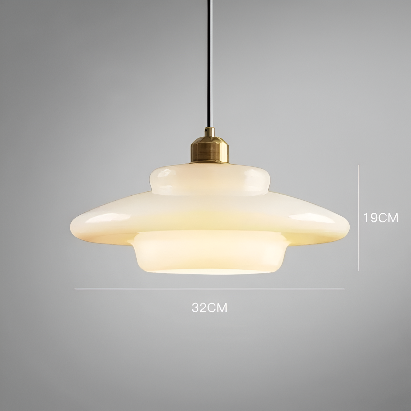 Gold Finish Art Deco Ceiling Lamp With Brass And Glass Vintage Design