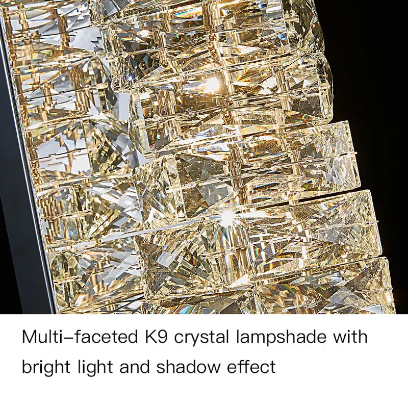 Nástěnná lampa Nova Crystal Accents z nerezové oceli s třemi barevnými teplotami