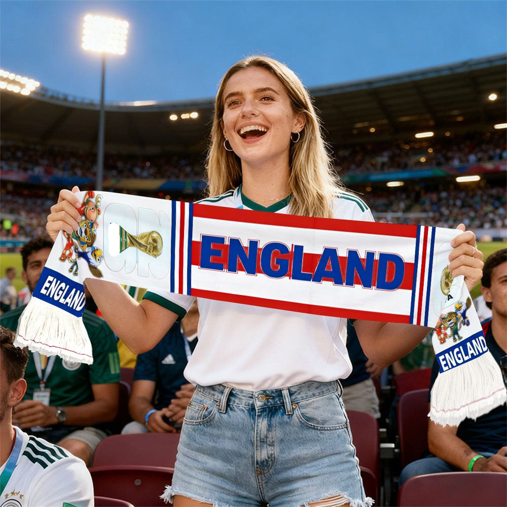 UK Flag Football Fan Scarf For World Cup And Matchday Events