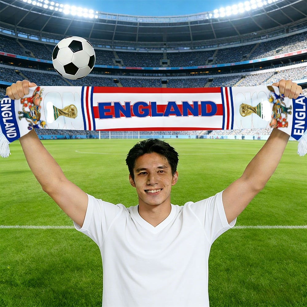 UK Flag Football Fan Scarf For World Cup And Matchday Events