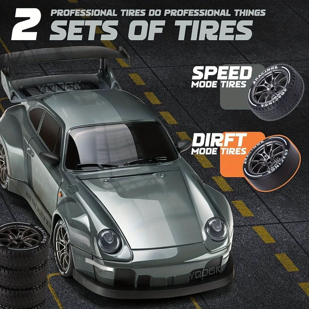 Nova Drift Master RC-auto met LED-wielen en 1:24 schaal 4WD