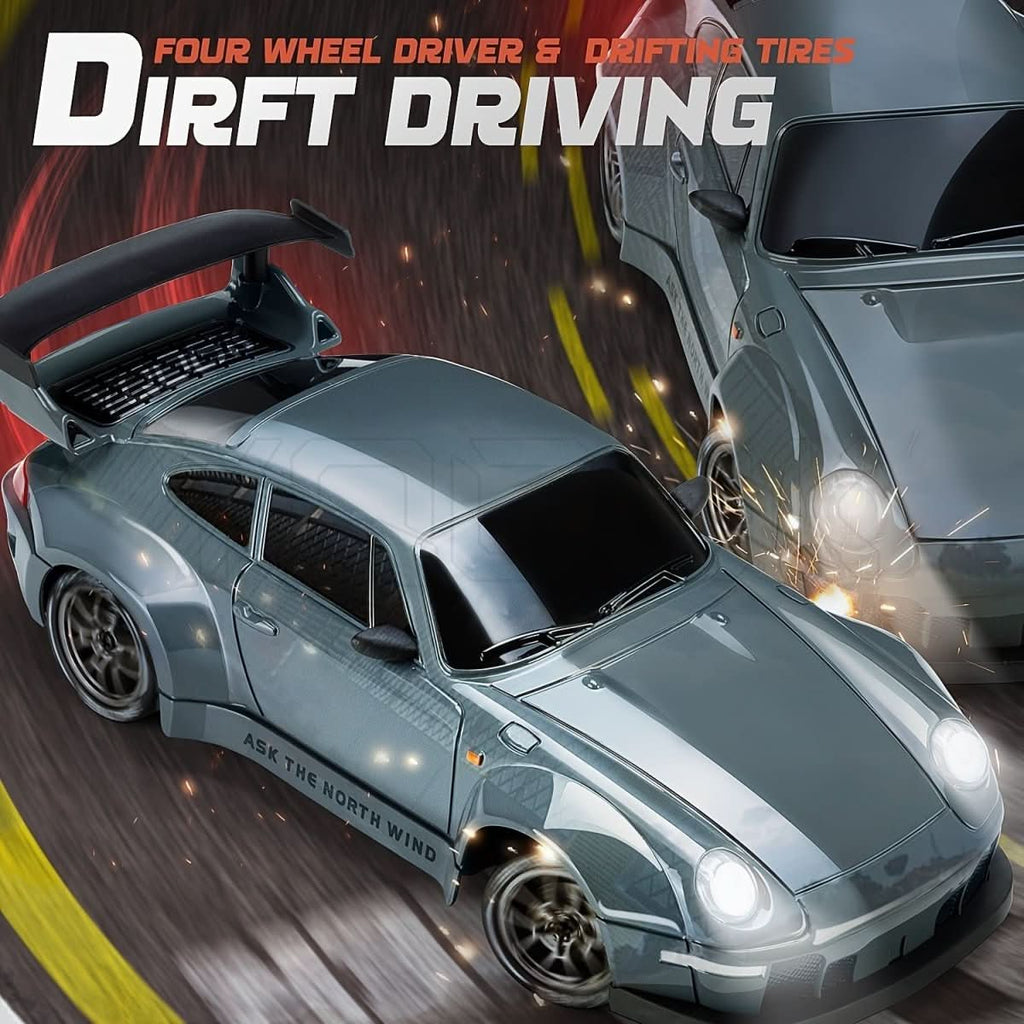 Nova Drift Master RC-auto met LED-wielen en 1:24 schaal 4WD