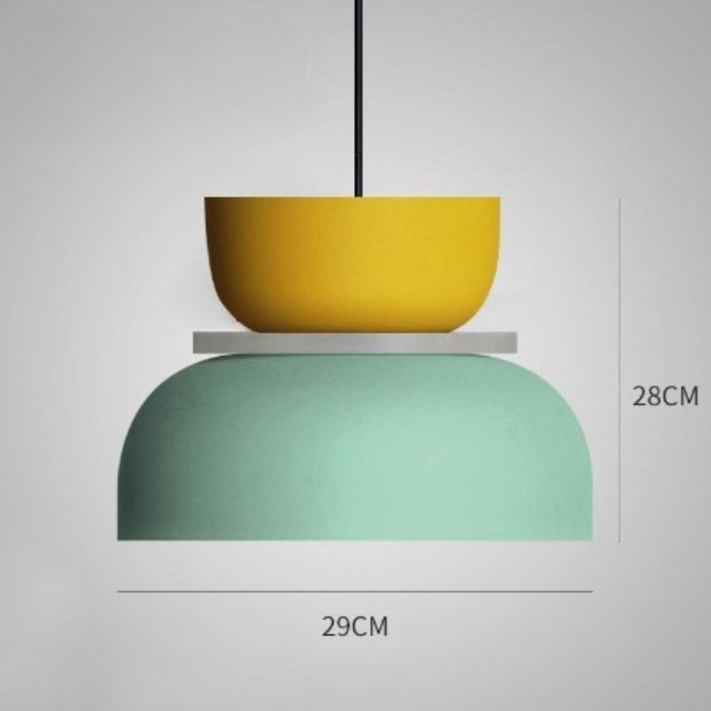 Macaron Pendellampa: Pastell Nordisk Taklampa