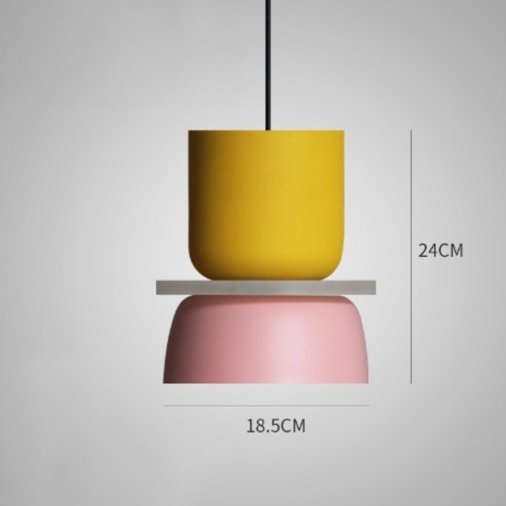 Macaron Pendellampa: Pastell Nordisk Taklampa