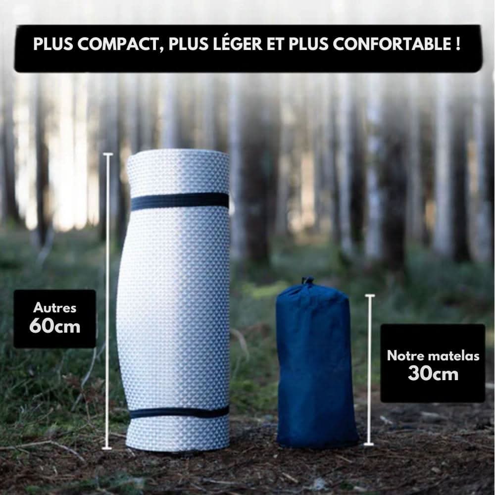 Materac turystyczny TrailEase do namiotu z pompką nożną i ergonomicznym kształtem