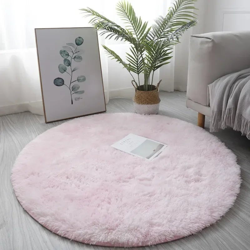 Fluffora Ultrasoft Round Plush Rug for Cozy Living Spaces