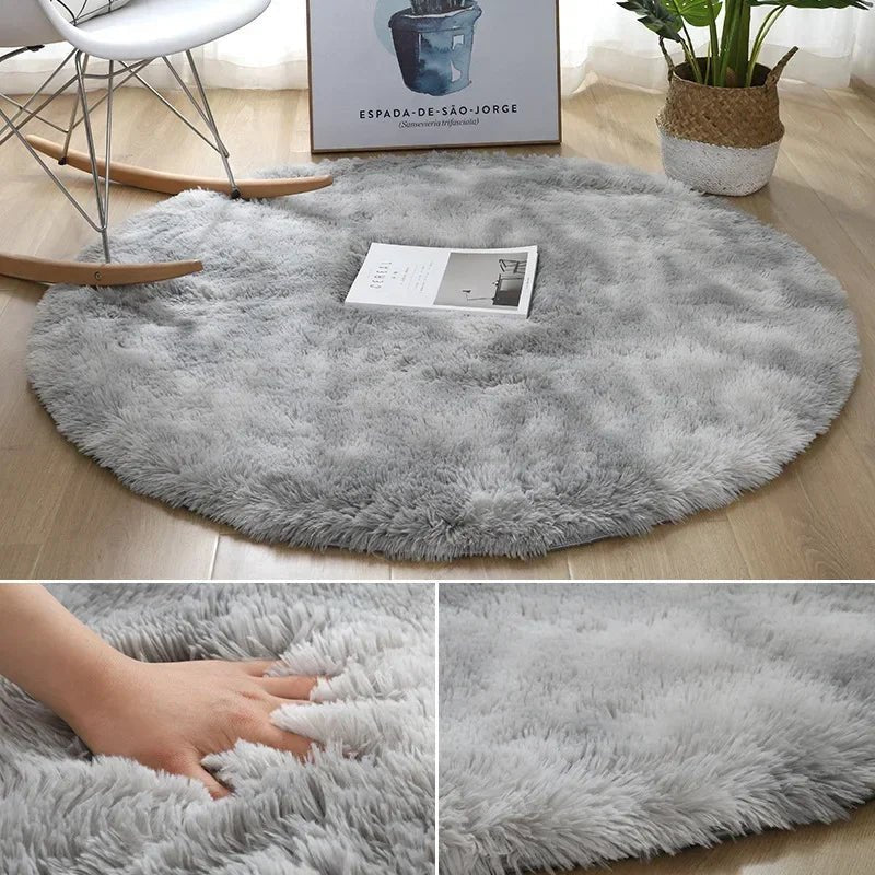 Fluffora Ultrasoft Round Plush Rug for Cozy Living Spaces