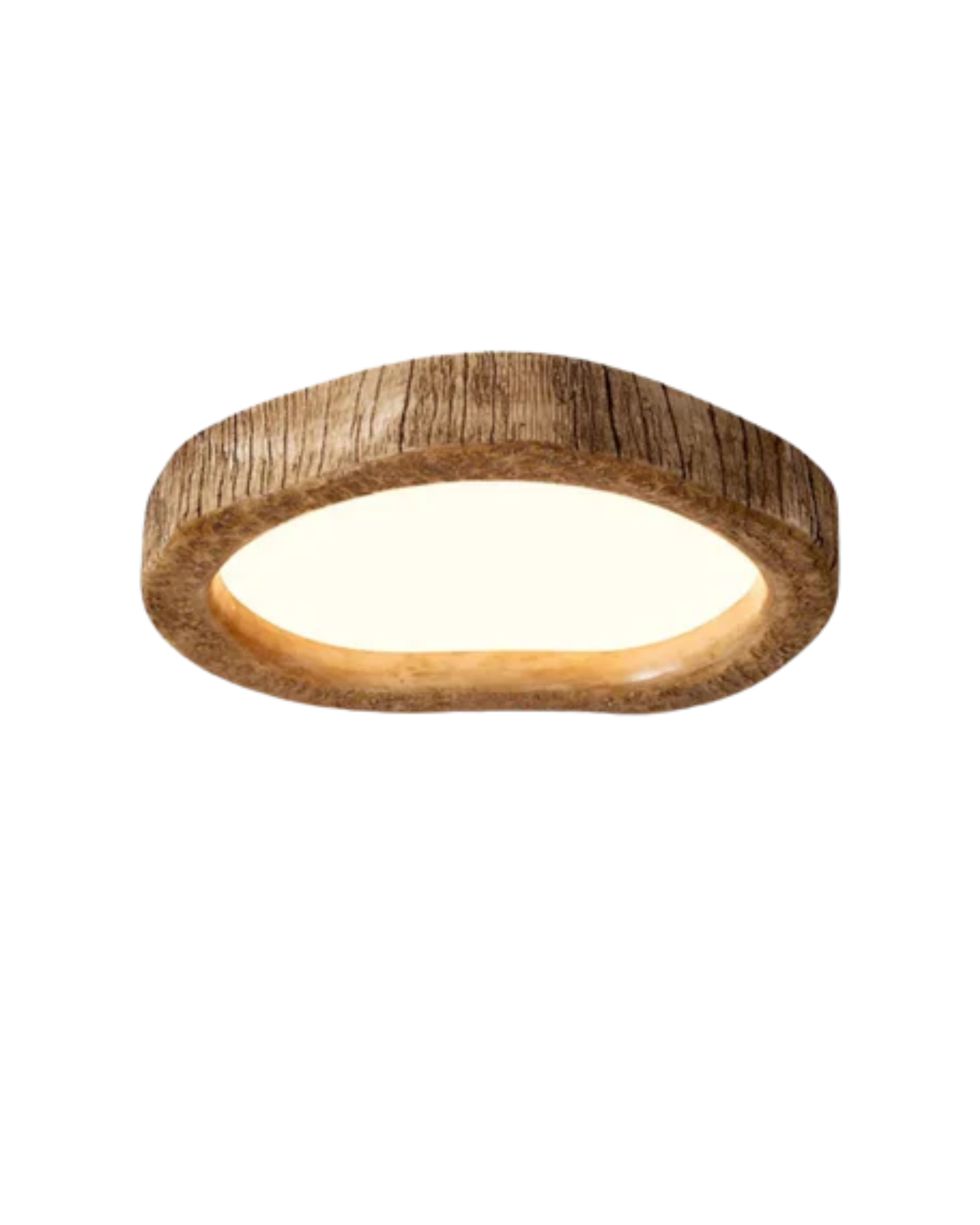 مصباح سقفي LED هالو بواي بطابع الخشب الريفي لغرف مريحة