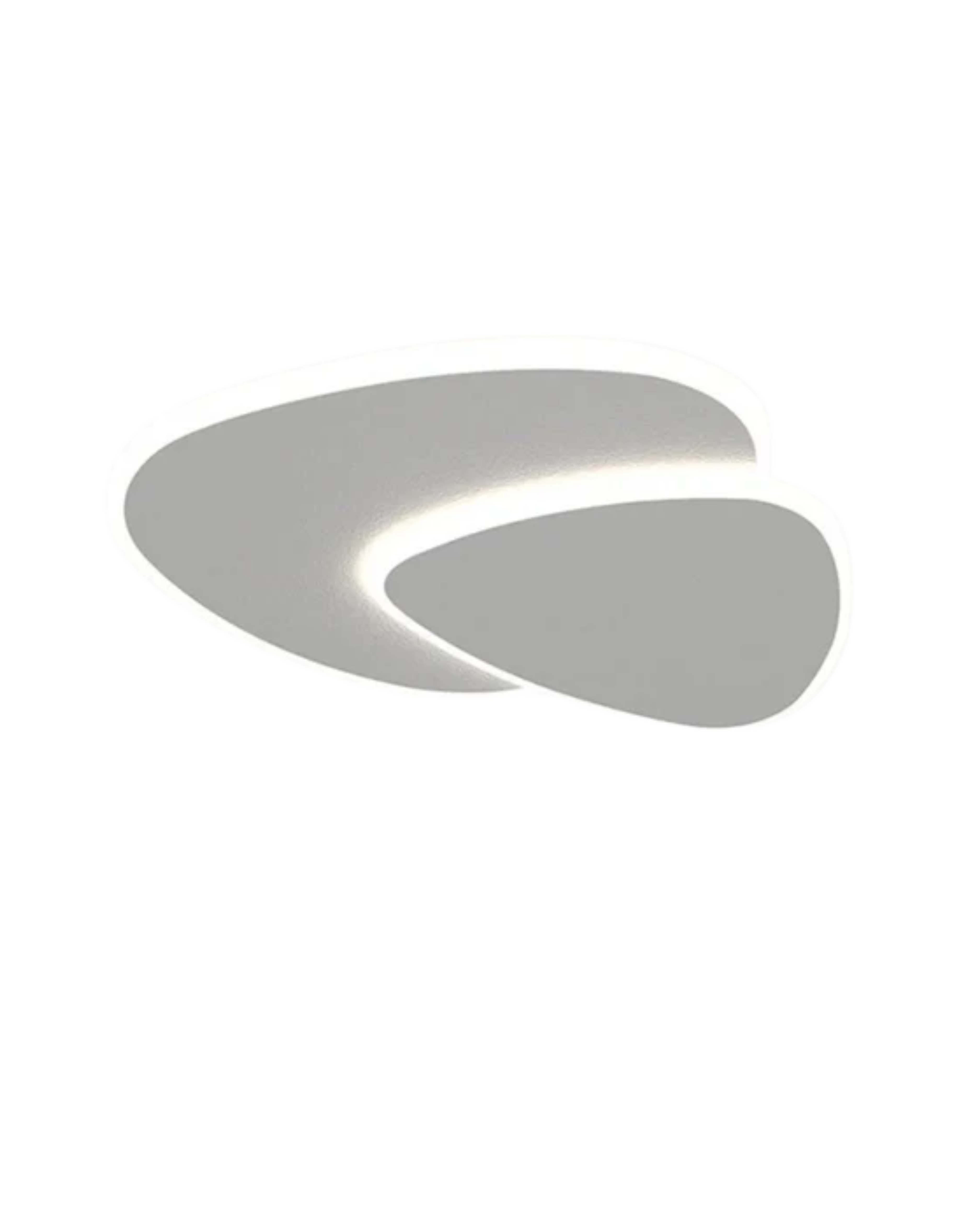 Asymmetrical Ceiling Light With LED Warm Glow For Modern Living Spaces