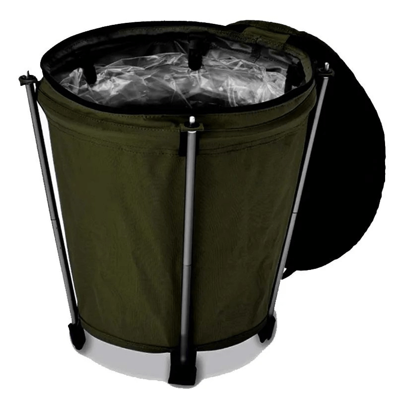 TrailNest hopfällbar campingkorg med oxfordtyg och 20 liters kapacitet, PVC-foder