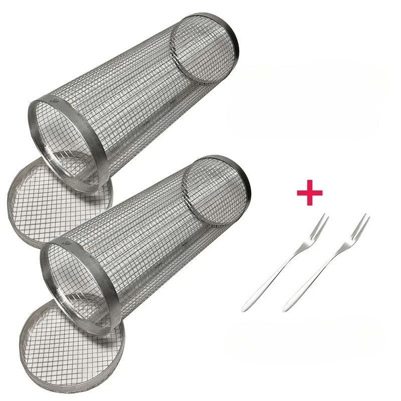 AeroGrill roterande grillkorg i rostfritt stål för jämn tillagning