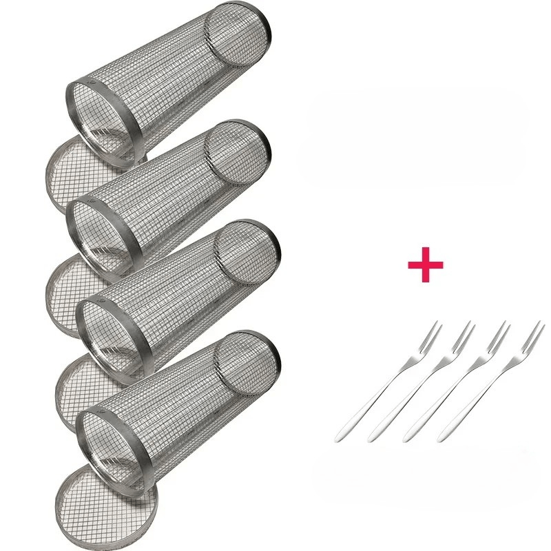 AeroGrill roterande grillkorg i rostfritt stål för jämn tillagning