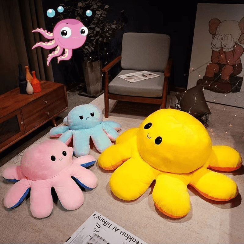 Peluche Snuggle Octo - Poulpe Câlin pour Enfants et Câlins