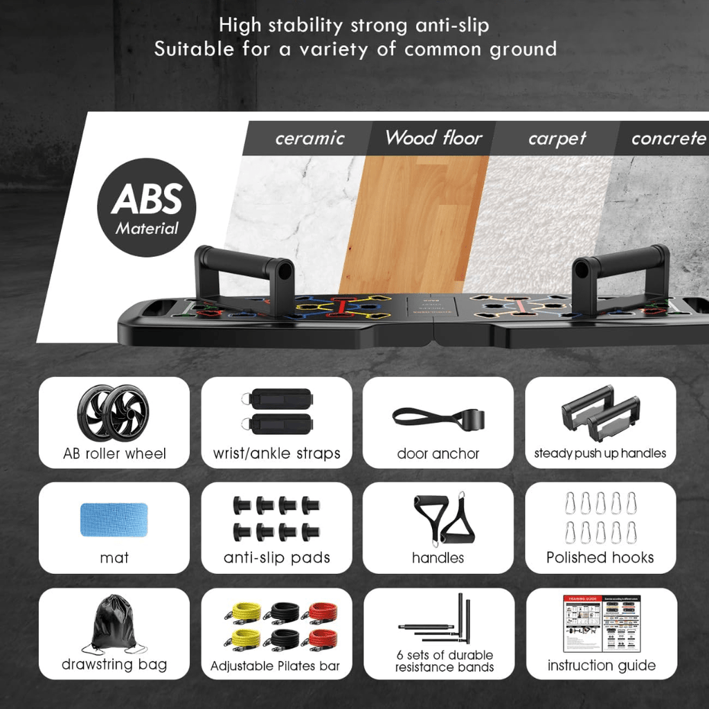 CoreFlex Compact Home Fitness Set For Strength Training And Full-Body Workouts