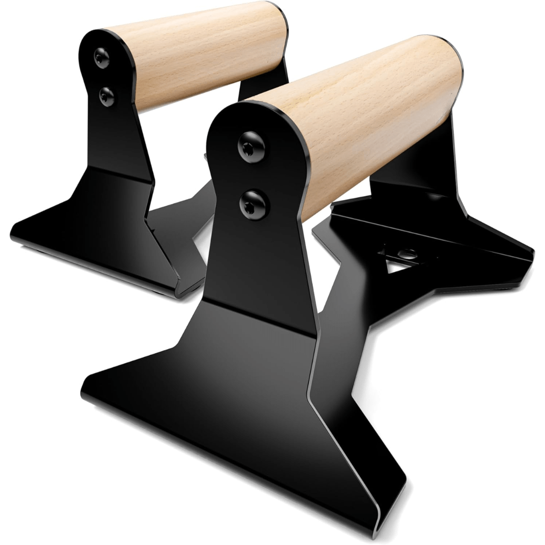 ZenGrip Ergonomische Holz-Parallettes für Liegestütze mit Stahlkern