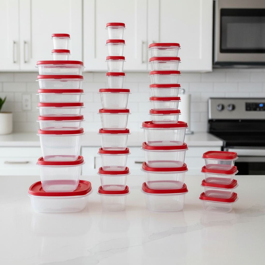FreshNest 60 Contenitori per Conservazione Senza BPA per l'Organizzazione della Cucina