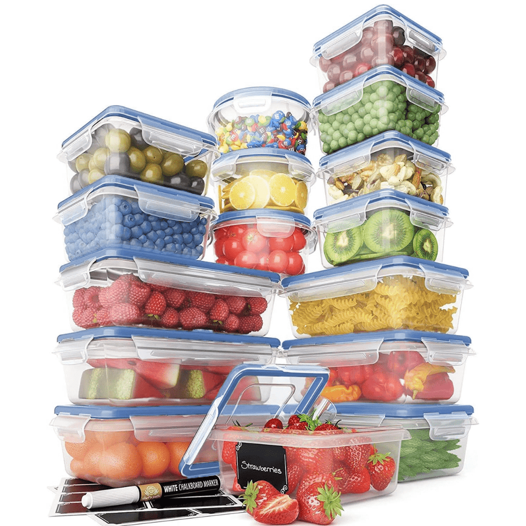 Bright Stack 16 vzduchotěsných úložných boxů pro elegantní organizaci kuchyně