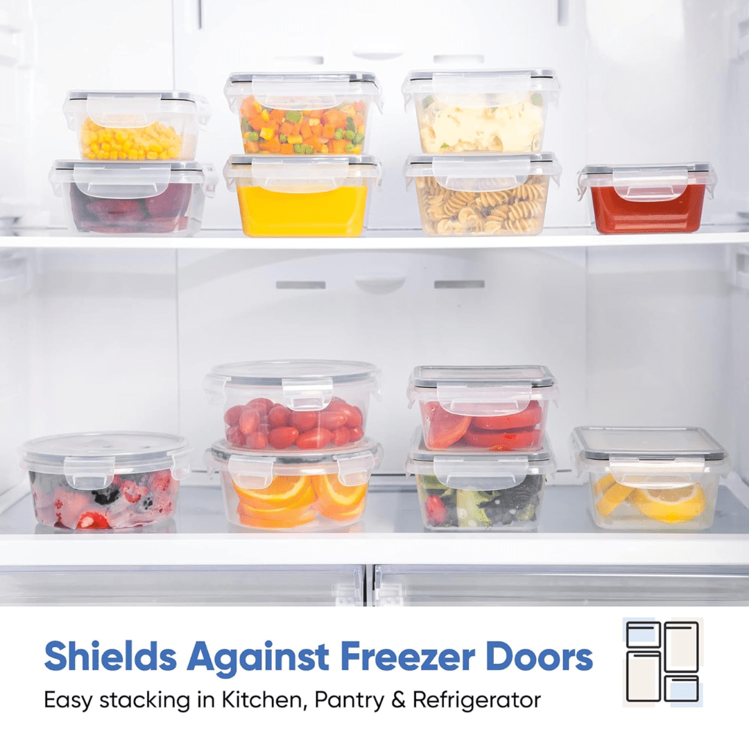 Zestaw 16 szczelnych pojemników Opulent Pantry do przechowywania dla uporządkowanej kuchni