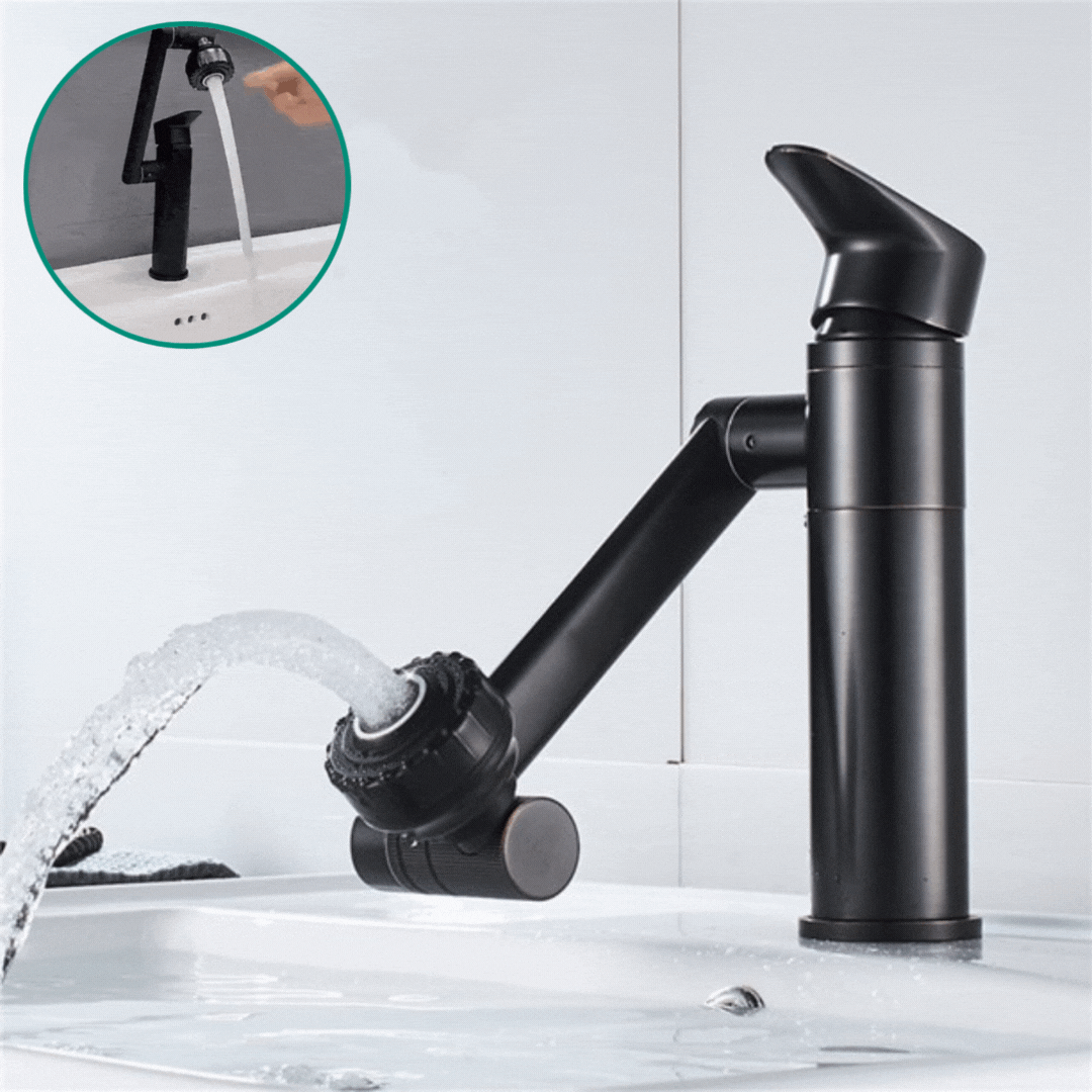FlexiFlow 360° Fleksibel Vandhane med Sprayfunktion til Håndvaske