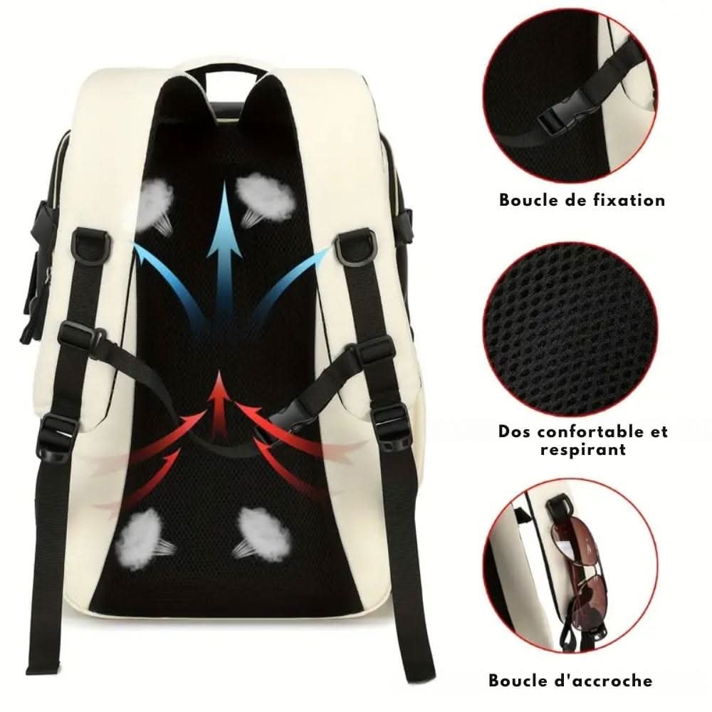 MetroFlex Pack Versatile Travel Backpack With Laptop Compartment And Shoe Compartment