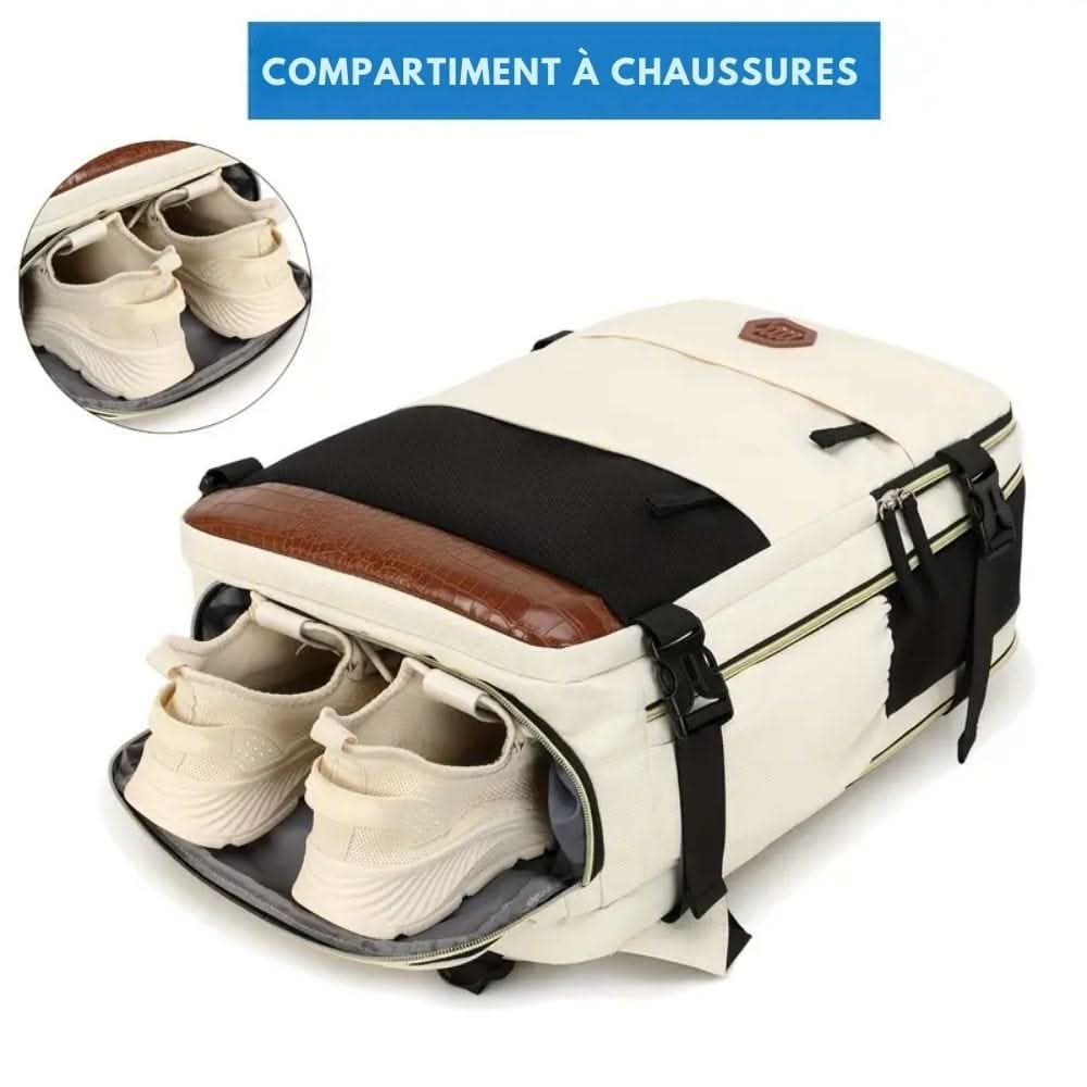 MetroFlex Pack Versatile Travel Backpack With Laptop Compartment And Shoe Compartment