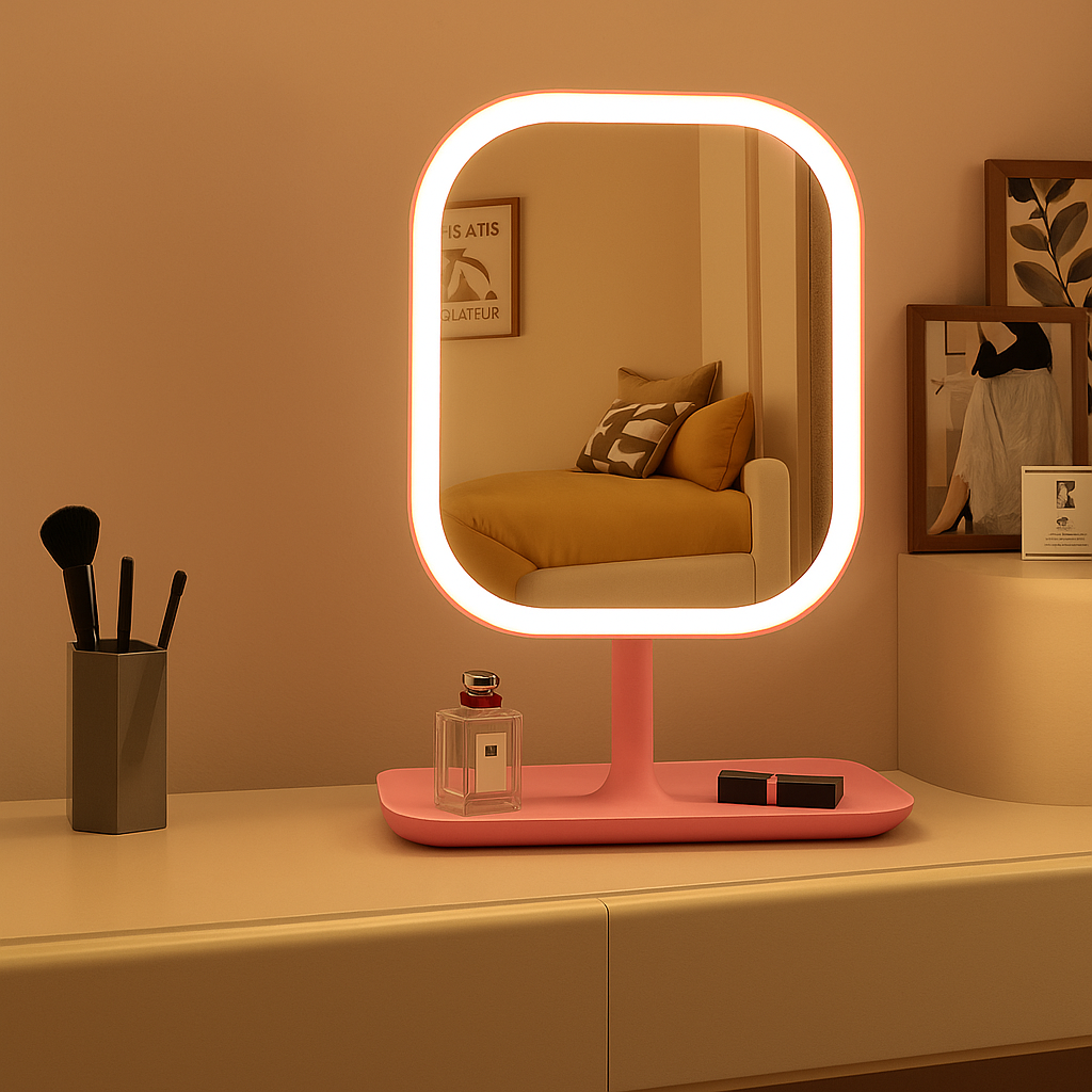 LED-meikkipeili kosketusohjauksella ja meikkivalolla