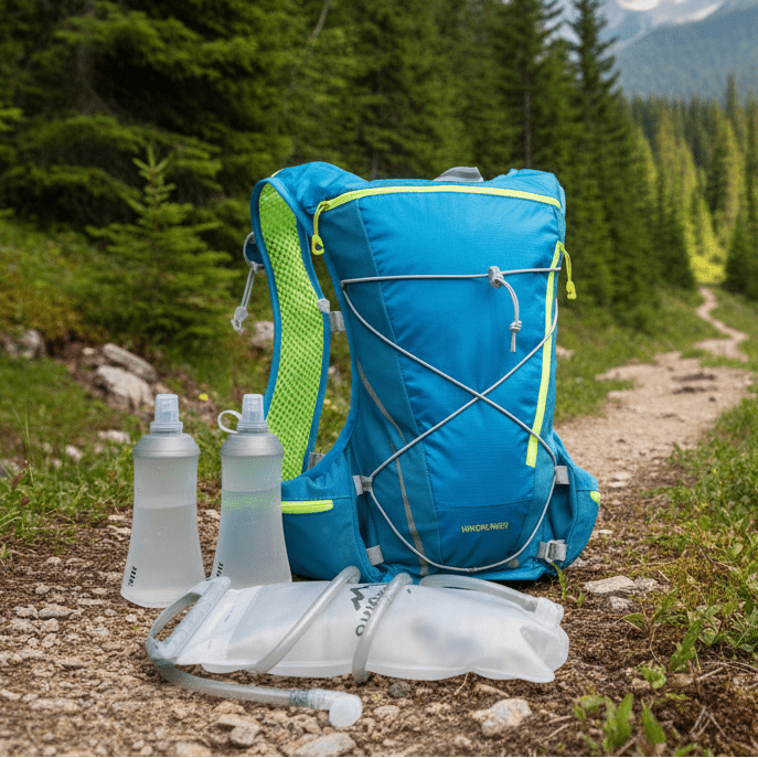 AeroHydra 8L Breathable Hydration Backpack With 1.5L Bladder For Running And Cycling