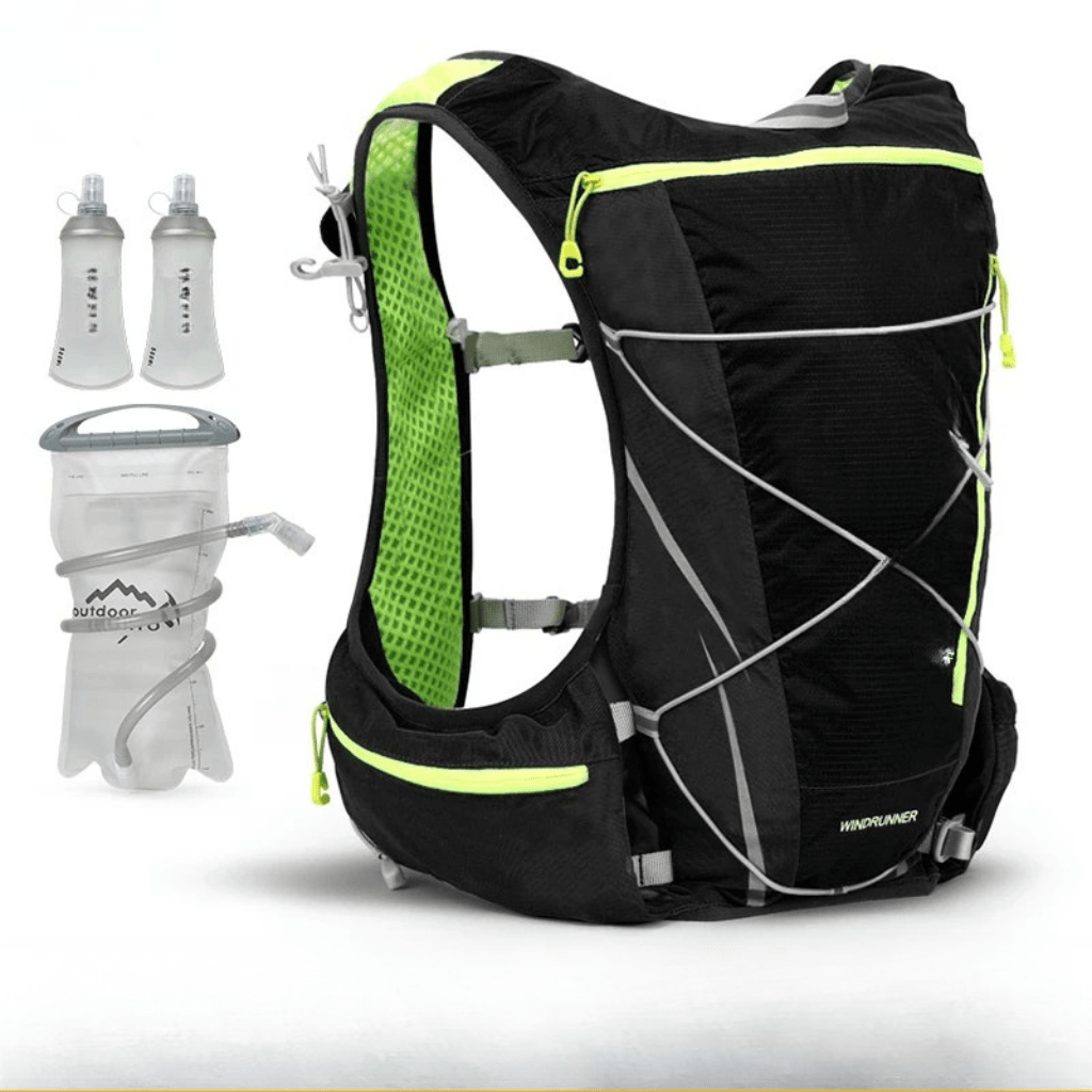 AeroHydra 8L Breathable Hydration Backpack With 1.5L Bladder For Running And Cycling