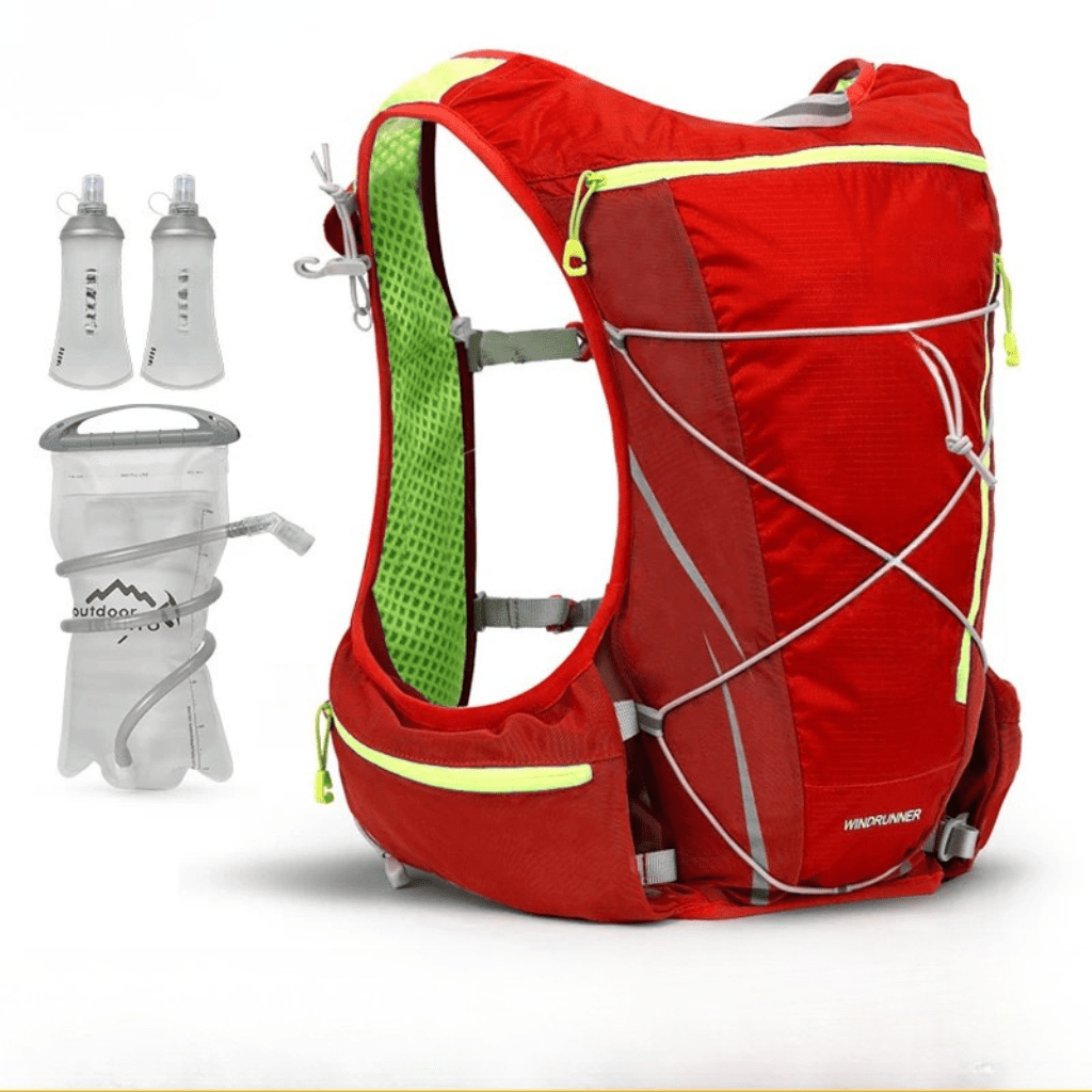 AeroHydra 8L Breathable Hydration Backpack With 1.5L Bladder For Running And Cycling