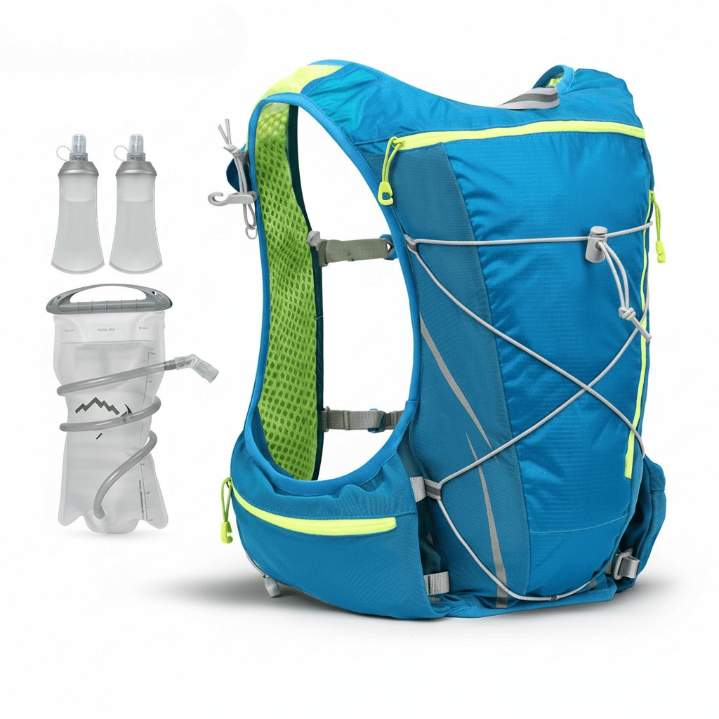 AeroHydra 8L Breathable Hydration Backpack With 1.5L Bladder For Running And Cycling