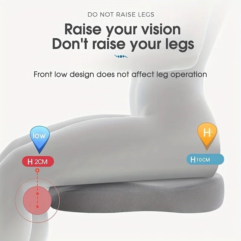 NovaCush Adjustable Memory Foam Seat Cushion For Driving Comfort And Support