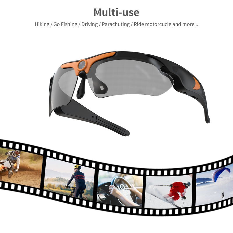 VizGlass Kameraglasögon med Omedelbar Inspelning och Inbyggt Minne