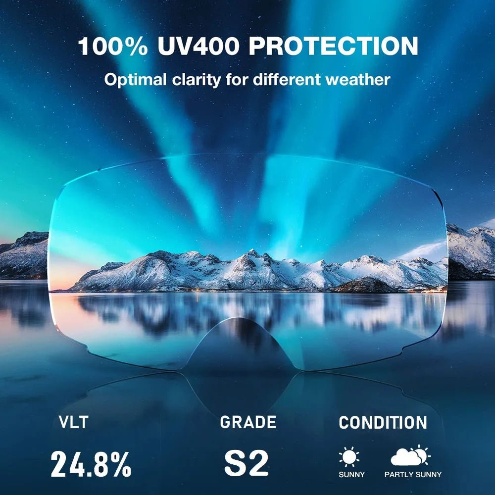AeroSwap Vision Skibrille mit austauschbaren Gläsern, Anti-Beschlag UV400 Schutz